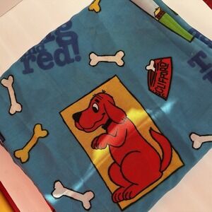 CLIFFORD THE BIG RED DOG TWIN FLAT BED SHEET vintage